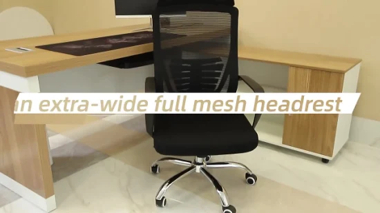 머리 받침이 있는 저렴한 메쉬 직원 회전 컴퓨터 리클라이닝 작업 사무실 의자